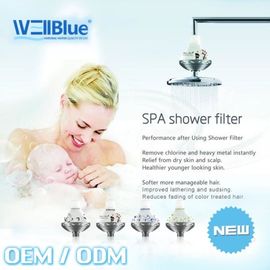 WellBlue OEM Chlorine Removal Shower Filter , Portable SPA Shower Head Filter