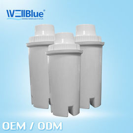 Active Carbon / Resin Water Jug Filter Cartridges For Water Purifier White Color