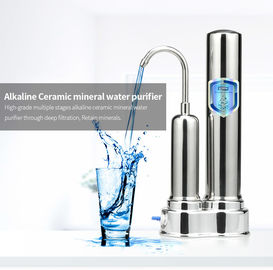 Antimicrobial Countertop Ceramic Water Filtration System For Hardness Removal