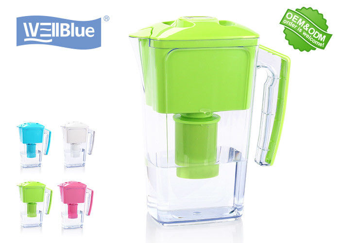 2.5L Plastic Wellblue Alkaline Water Pitcher , Pure Alkaline Mineral Water Maker