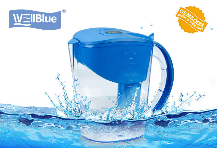 Eco Friendly 3.5L Wellblue Alkaline Water Filter Pitcher With Negative Ion Ceramic Balls