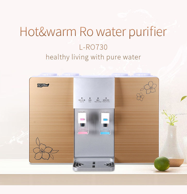 110V/220V Wall Mounted RO Water Purifier With Hot And Cold Water Dispenser