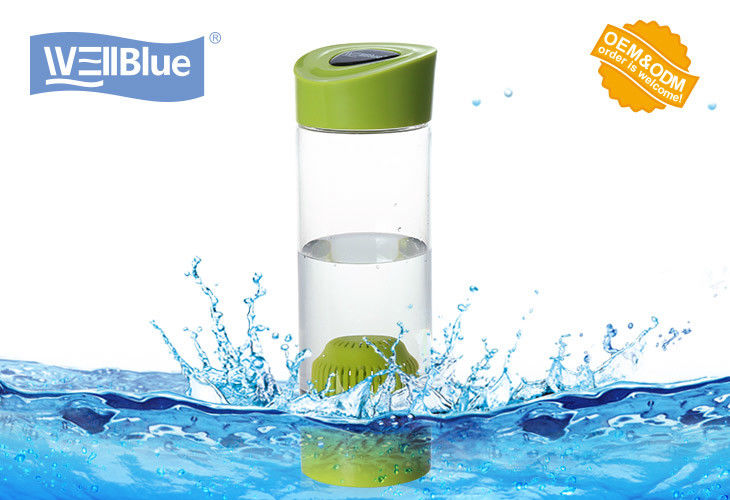 Portable BPA Free plastic alkaline water filter bottle with carry bag